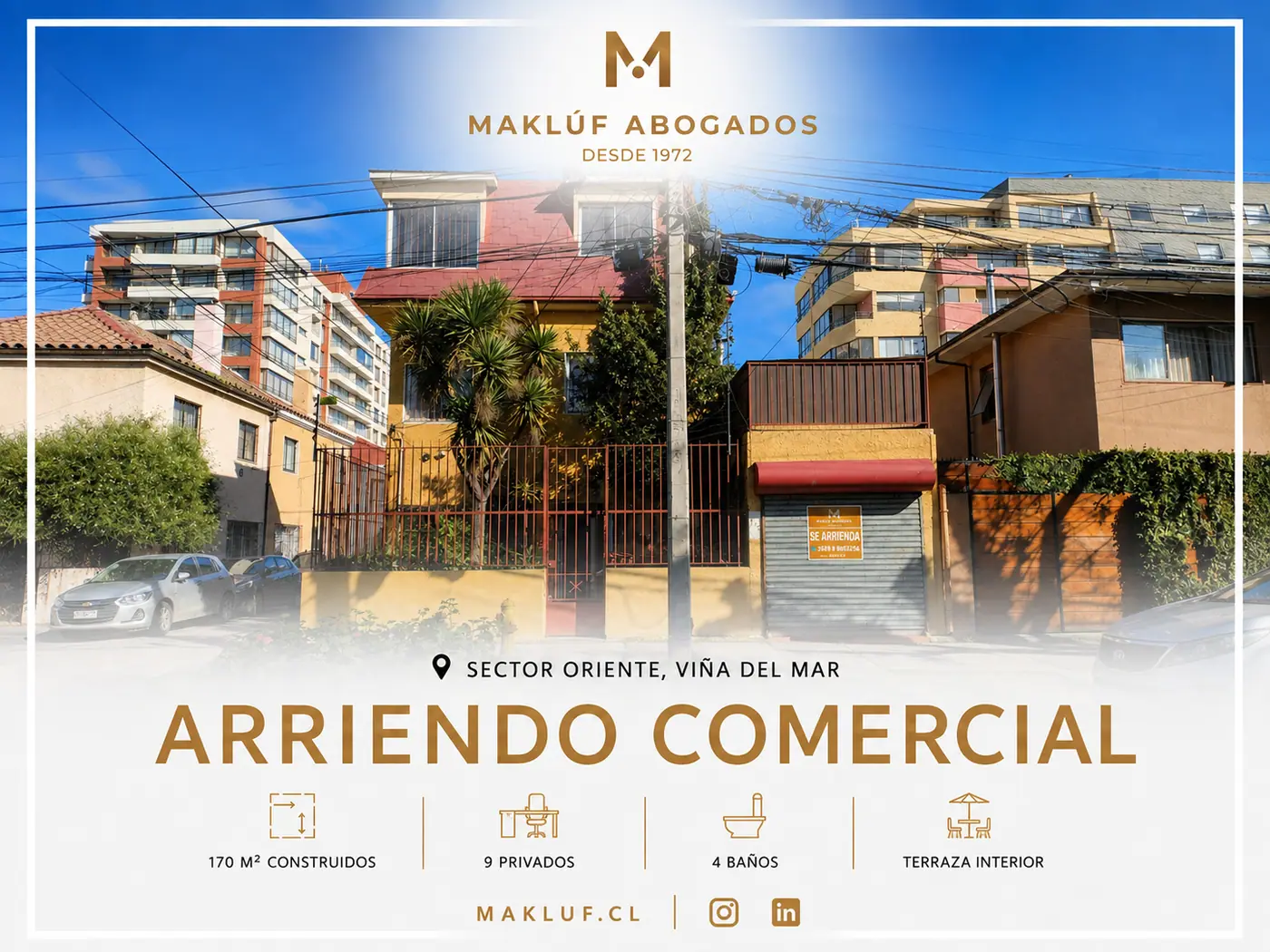 Amplia propiedad comercial en arriendo, Barrio Bellavista, Recoleta. — Recoleta, Región Metropolitana
