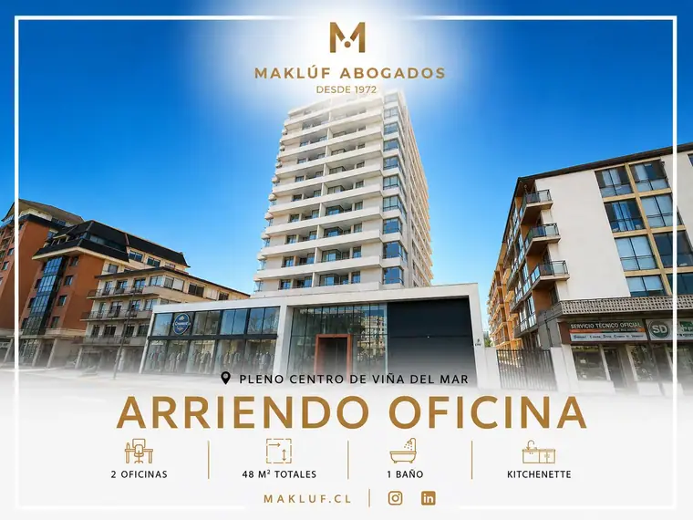 Oficina 2 privados en arriendo, calle Viana, Viña Centro — Viña Centro · Viña del Mar, Valparaíso