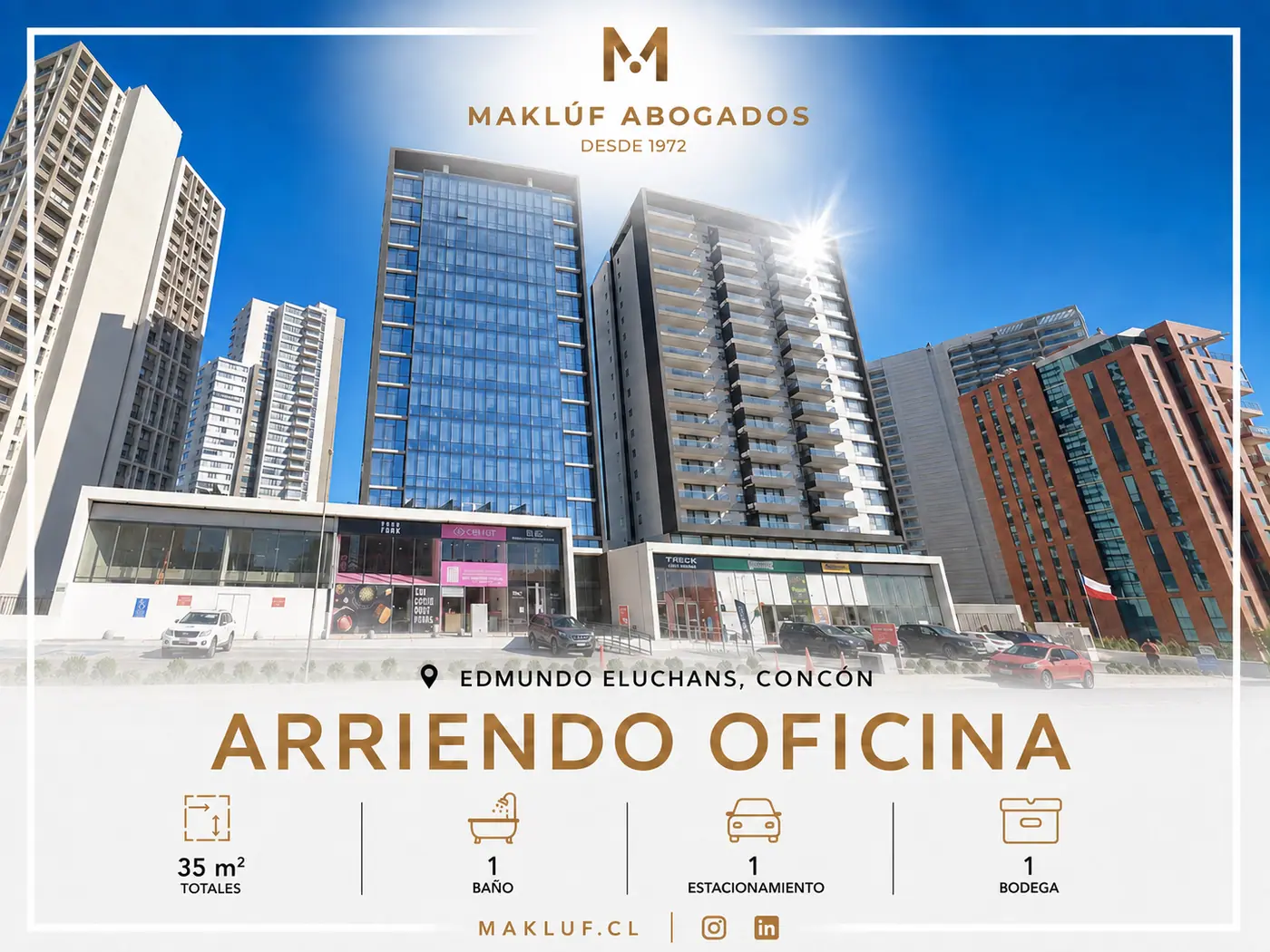 Oficina 35 m2 en arriendo, Edmundo Eluchans, Concón — Concón, Región de Valparaíso